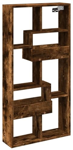 vidaXL Wandschrank, Hängeschrank mit Stauraum, Wandregal für Wohnzimmer, Hängeregal Hängevitrine Wandvitrine, Modern, Altholz-Optik Holzwerkstoff