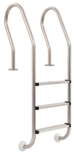Piscine et spa, accessoires de piscine et spa, échelles de piscine, marches et rampesÉchelle de piscine 3 marches en acier inoxydable 304 120 cm