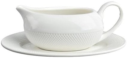 SDA287MZ Sauce Boat Ceramic Gravy Boat With Saucer Ceramic Saucer Soy Sauce Small Dish Sauce Boat Serving Dish Gravy Dish for Cream Custard Sauces Gravy Jug