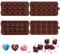 4 Pièces Moules à Chocolat pour Coeur d'Amour avec Moule Silicone de 15 Cavités,Moule à Chocolat pour Cœur Lisse,Moule à Chocolat en Forme de Coeur Non Collant,Moule à Noix en Silicone Forme de Coeur