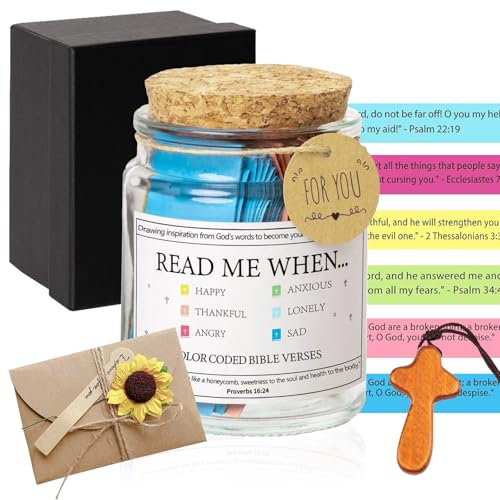 DAZZTIME Pot de Versets Bibliques, Verre de Bible, Cadeau d'Encouragement, 250 Millilitres, Récipient Décoratif, Bol