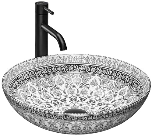 GTM Design Vasque à Poser Salle de Bain - Lavabo Salle de Bain - Vasque a Poser - Evier Lave Main - Lavabo Wc - Modèle 2