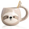 Funny Sloth Gifts for Women Men Cute Coffee Mugs Novelty Birthday Gifts for Women Espresso Drinking Tea Cups Ceramic Christmas White Elephant Gift for Adults Coworkers Friends Sloth Decor Stuff