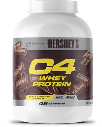 Cellucor C4 Whey Protein Pulver, Hershey's Chocolate, 25g Protein, Zuckerarm, Post-Workout Recovery, 46 Portionen