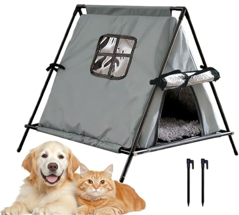 Outdoor Cat House Warm Elevated Cave