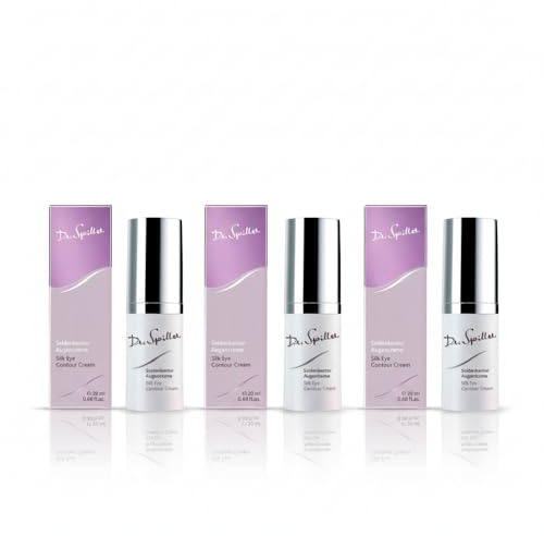 Dr. Spiller Seidenkontur Augencreme – Glättende Pflege mit Seidenproteinen, Mandelöl & Squalan – Revitalisierende Augenpflege für ein strahlendes Hautbild – 3 x 20 ml 60 ml)
