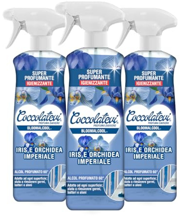 COCCOLATEVI Bloomalcool 60° (750 ml (Confezione da 3), Iris e Orchidea Imperiale)