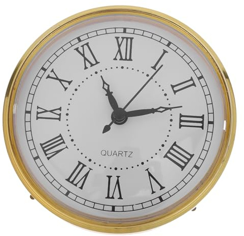 Hoement Römisches Quarz Uhrwerk 110mm Geräuschloser Uhrkopf Einsatz für Tisch und Wanduhr Selbstgemacht Uhrwerk Ersatzmechanismus