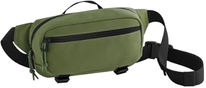 Bagbase Ramble Gürteltasche – Stahlblau, recyceltes Polyester, Reise-Gürteltasche mit Haupt- und Fronttaschen mit Reißverschluss, interner Schlüsselhaken, Kompressionsriemen und verstellbarem Gurtband
