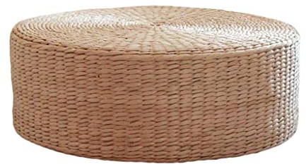 Fzaqwen Tapis de Sol en Paille, Tatami, 40 Cm, Couleur Paille Naturelle