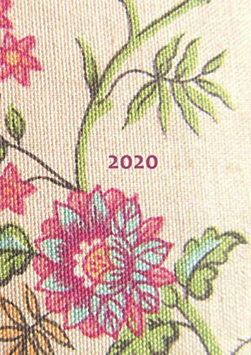 2020: dicker TageBuch Kalender - BLUMEN - DIN A4 - 1 Seite pro Tag - Bullet Journal