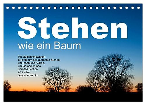 Stehen wie ein Baum (Tischkalender 2026 DIN A5 quer), CALVENDO Monatskalender: Bäume ermutigen zum aufrechten Stehen, zum Durchstehen von Situationen. (CALVENDO Glaube)