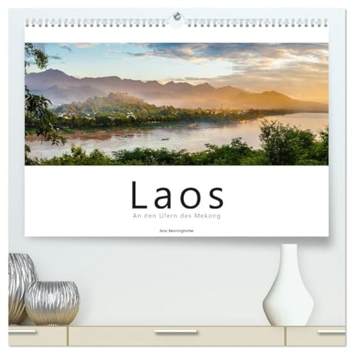Laos - An den Ufern des Mekong (hochwertiger Premium Wandkalender 2026 DIN A2 quer), Kunstdruck in Hochglanz: 12 farbenfrohe Aufnahmen aus Laos (CALVENDO Orte)