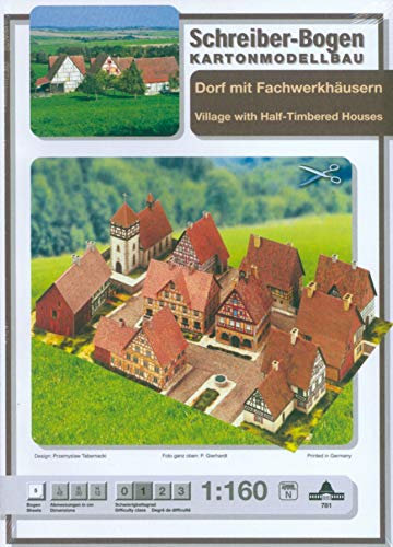 Dorf mit Fachwerkhäusern