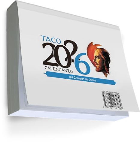 TACO CALENDARIO DEL SAGRADO CORAZÓN DE JESÚS 2026. PARED IMÁN