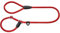 HUNTER Retriever-Hundeleine FREESTYLE, Farbe: rot, integrierte Halsung, stufenlos verstellbar, witterungsbeständig, pflegeleicht, griffig, robustes Tau mit Ledertipps, Größe: 8/170