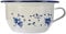 Ibili Nachttopf Sena 22 cm aus emailliertem Stahl, weiß/blau, 22 x 22 x 10 cm