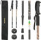 Outtec® Wanderstöcke, Nordic Walking Stöcke Damen und Herren, Teleskop, Hiking und Trekkingstöcke, 65-135cm Verstellbar