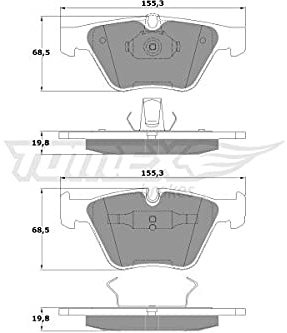 Procodis Frankreich PF1325 Bremsbelagsatz, Scheibenbremse