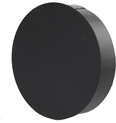 Ø 200mm - Ofenrohr Blindkappe schwarz - 0,6 mm ST-12 Stahlblech - Senotherm-Beschichtung - rußbeständig - frost- und tauwasserbeständig - erfüllt DIN Norm 1856-2