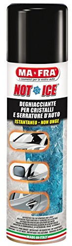 Mafra, Not Ice, Deghiacciante Spray per Cristalli e Serrature Auto, Dissolve Istantaneamente Il Ghiaccio dal Parabrezza e Non Lascia Aloni, Rallenta la Formazione di Ghiaccio, Non Unge, 300 ml