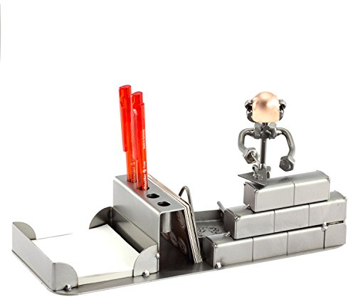 Steelman24 I Schraubenmännchen Maurer Büro I Made in Germany I Handarbeit I Geschenkidee I Stahlfigur I Metallfigur I Metallmännchen