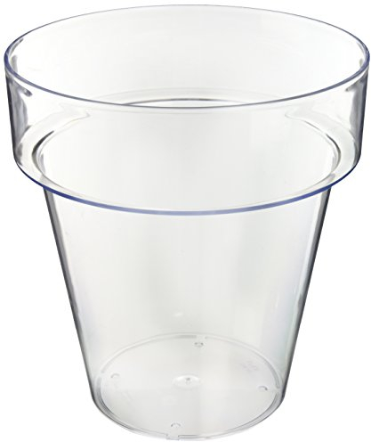 Teraplast Herstera 09733 Cache-Pot 25 x 27 cm 25 x 27 cm Transparent