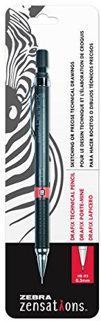 Zebra Zensations Drafix Technical Mechanical #2 Pencil-0.5mm