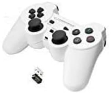 Esperanza EGG108W Wireless Gamepad 2,4Ghz PS3/PC USB Gladiator Schwarz/Weiß