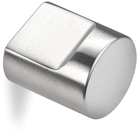 SOTECH 5 x Möbelknopf EK11 Ø 25 x 28 mm echt Edelstahl | Schrankknopf Küchenknöpfe Schubladenknopf