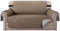 BellaHills Water Repellent Sofa Covers 2 Seater Sofa Protectors from Pets Cats Reversible Loveseat Couch Covers Non-Slip Furniture Slipcovers with Elastic Straps (Loveseat, Taupe/Beige)