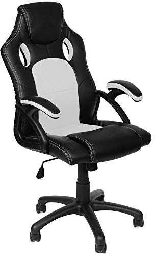 Panorama24 - Sedia da gaming, ergonomica, 9 varianti di colore, braccioli imbottiti, meccanismo basculante, portata fino a 150 kg, certificata TÜV