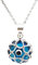 MYSTIC JEWELS By Dalia - Collar mal de ojo de cristal y plata de ley 925 - ojo turco filigrana - - para hombres y mujeres