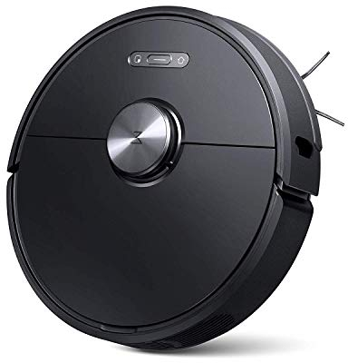 roborock S6 Robot Aspirador Sweep-Mop 5200Am 2000Pa, Anti caída, App, Cepillo Principal Lavable extraíble, Soporte Pared Virtual (Negro)