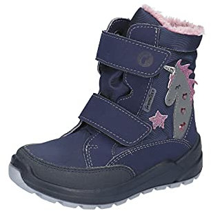 RICOSTA Mädchen Boots Annika, Weite: Mittel (WMS),Sympatex,Blinklicht,Outdoor-Kinderschuhe,gefüttert,Nautic/Marine (172),28 EU / 10 Child UK