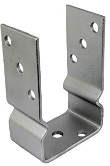 GeZu Impex® U-Pfostenträger 101 mm aufdübelbar mit Sicke Pfostenlasche mit Wulst aufschraubbar Pfostenträger U-Form