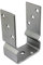 GeZu Impex® U-Pfostenträger 101 mm aufdübelbar mit Sicke Pfostenlasche mit Wulst aufschraubbar Pfostenträger U-Form