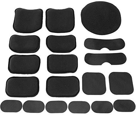 Coussinets de Casque, 19 pièces/Ensemble Coussinets de Protection de Casque Coussin de Casque en Mousse EVA Souple et pour Casque de Modification de Moto et de Vélo