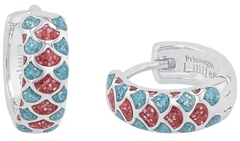 Prinzessin Lillifee Creolen 925 Sterling Silber Mädchen Kinder Ohrschmuck, 1,2 cm, Multicolor, Kommt in Schmuck Geschenk Box, 2031158