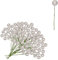 100 Stück künstliche silberne Stechpalmenbeeren, Glitzer-Beeren, Zweige, künstliche Beeren, Früchte, Strauß für Weihnachtskranz, Weihnachtsbaumschmuck