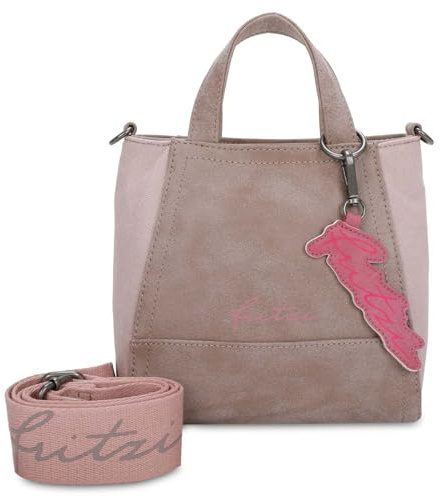 Fritzi aus Preussen Handtasche Umhängetasche Joy02 Vintage Mix Crossbody Bag Taupy beige