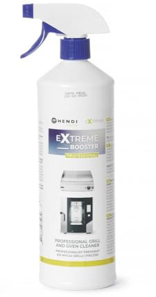 HENDI Rengöringsmedel, avfettningsmedel för rengöring av grill/grill/ugnar/huvor, starkt alkaliskt för daglig användning, håller ytan naturlig glans, doftfri, pH 14,1 000 ml