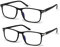 Vecien Blaulichtfilter Brille Computerbrille PC Gaming Anti UV400 Damen und Herren Ohne Stärke Entspiegelt (2-Paar Gläser,schwarz,1081/C2+C3)