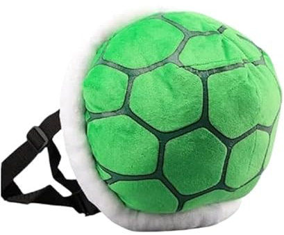 ZHYPFF Turtle Rucksack Turtle Shell Rucksack Cosplay Kleidung Zubehör Requisiten Weiches Plüsch Cartoon Spielzeug 29 cm