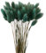 Wambere 60 Stück 40cm Natürliche Trockenblumen Deko Getrocknete Pampasgras Deko Verwelken Nie Trockenblumen Boho Deko Super Flauschig für Blumen Arrangements Heim Decor,Blau
