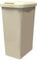 KetoPlastics Kitchen Bin Touch and Lift Rectangle Swing Bin as a Kitchen Waste Rubbish Recycle Bin 45L - Cream