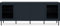 HOMIFAB Meuble TV 4 Portes Bleu Nuit 180 cm - Agata