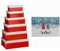 6-teiliges Set Geschenkboxen aus Pappe für Weihnachten - Geschenkkarton Weihnachten - Geschenkverpackung Weihnachten - Geschenkboxen mit Deckel für Weihnachten (Frohe Weihnachten Wichtel)