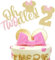 10 Pcs Oh Twodles Mouse Themed Cake Topper For Baby Shower Kids 2nd Birthday Theme Party Supplies