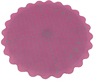 Generic Rotating Mats Mat Turntable Round Green Quilting Cutting Cutting Home DIY Work Office Decor for Women (Pink, One Size), 69TUlMKor